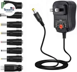12W 3V 4.5V 6V 7.5V 9V 12V Adjustable Voltage Universal Ac/dc Adapter Power New. Price: $26.28.