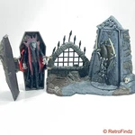 Todd Mcfarlane's Monsters Playset 1997 Dracula's Tomb - Incomplete Used. Price: $32.95.