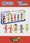 Spidey Amazing Friends Hasbro Marvel & Foes 5 Action Figures New. Price: $26.00.