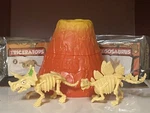 Zuru Smashers Volcano Lava Slime Jurassic Dinosaurs - Stegosaurus & Triceratops New. Price: $17.95.