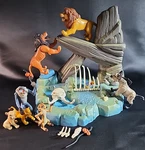 Vtg Disney Mattel Lion King Pride Rock Playset 1994 & 8 Figures Plus Accessories Used. Price: $129.98.