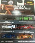 Jada Fast & Furious Nano Hollywood Rides 6 Cars Total Toyota Dodge Porsche Ford New. Price: $14.95.