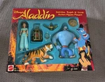Vintage Disney Classic Aladdin Action Figure Playset Mattel Jasmine Genie Raja Used. Price: $29.00.