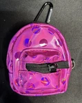Moose Toys Real Littles Mini Backpack Keychain Neon Purple W/polka Dots New. Price: $6.99.