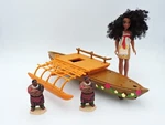 Starlight Canoe & Friends Playset Disney Moana Doll Sail Works Boat Used. Price: $10.07.