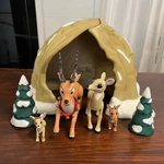 Rudolph The Red Nosed Reindeer Family Cave Talking Playset Memory Lane 2002 2003 Used. Price: $89.99.