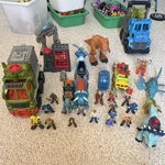 Imaginext Jurassic World Dinosaur Vehicle Playset Lot W/ Figures & Accessories Used. Price: $80.00.