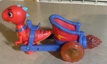 Dino Ranch Blitz Chariot Vehicle Pull Back Spin Action Used. Price: $14.99.
