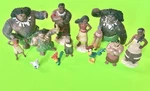 Disney Moana Figures Cake Toppers Pvc Lot Assorted Maui Some Store Used. Price: $17.00.
