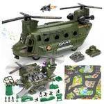 Military Helicopter Toys Set Transport Soldier Army Men Action Fig... New. Price: $47.99.