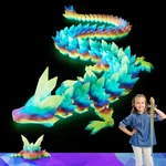 Hybais 24 Inch Large Printed Glow The DARK,3D Dragons Figurine Toy, New. Price: $43.40.