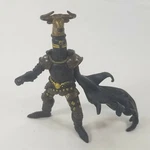 Papo Black Knight Figure Riding Position Toy Display Diorama Bulls Head Used. Price: $9.99.