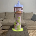 Disney Tangled Rapunzel Magical Tower 41IN Playset 3 Floors Mattel 2010 Complete Used. Price: $140.25.