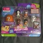 New Jazwares Adopt Me! Perfect Pups 7 Piece Playset Water-reveal Egg Robo Dog. Price: $15.00.