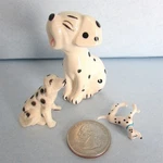 3 Dalmatian Dog Figure Miniature Doll House Disney Ceramic Figurine Vintage. Price: $12.50.