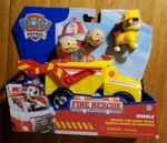 Paw Patrol Fire Rescue: Rubble Dump Truck With Action Figure New. Price: $15.97.