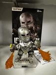 Beast Kingdom Egg Attack 6 Inch Iron Man Mark 1 Figure EEA-003 Lights Up Used. Price: $31.50.