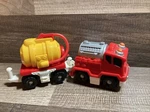Geotrax Train Set Push Fire Truck Rescue With Water Tank Tender Fisher Price Used. Price: $8.99.