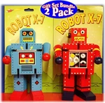 The Original Toy Company X-7 Bendable Wooden 6.5" Robots 2 Pack Bundl... New. Price: $76.65.