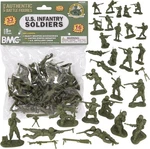 Bmc Cts WW2 Us Infantry Plastic Army Men - 33PC Od Green 1:32 Soldier Figures New. Price: $35.09.