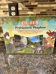 Lil-gen Prehistoric Playbox 12 Dinosaur Figures Soundbook New Sealed. Price: $19.99.