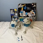 Vintage 90'S Hidden Adventures Space Zone Incomplete Parts Lot Blue Box Toy Used. Price: $38.99.