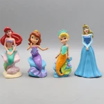 Sofia The First And Cora Mermaid, Disney Ariel Cinderella 3.5 Figures Topper Used. Price: $14.00.