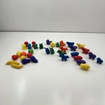 Plastic Farm Animals Counters Learning Colors Sorting Pig Horse Chicken 35 Pcs Pre-owned. Price: $12.71.