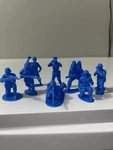 Plastic Infantry Toy Soldiers Army Men Blue Figures Lot Of 40 New. Price: $17.00.