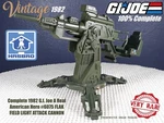 Complete 1982 G.i. Joe Real American Hero #6075 Flak Field Light Attack Cannon Used. Price: $14.99.