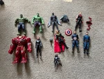 Hasbro Marvel Action Lot 10 Figures Hulk,hulk Buster,black Widow Used. Price: $60.00.