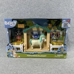 2018 Bluey Pony Rides Playset Stable Biscuit Lady Figures Nib New. Price: $49.00.