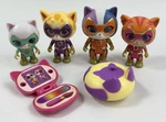 Disney Junior Superkitties Hero Squad Figure Set - Ginny Bitsy Buddy Sparks Used. Price: $18.00.