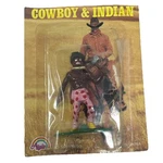 Agglo Die Cast Metal Cowboys & Indians Authentic Figure Misp 3" Warrior Used. Price: $19.99.