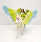 Schleich Bayala Elf Surah Glitter Pegasus Horse & Bird Action Figurine Toy 70566 Used. Price: $14.95.