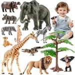 Thinkbay 12PCS Realistic Safari Animals Figures Learning Toys Set, Large African New. Price: $34.43.