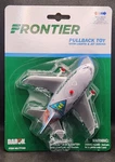 Daron Frontier Airlines Airplane Pullback Toy With Lights And Jet Sound Nib New. Price: $9.99.
