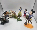 Assorted Lot Of 9 Disney Figures Cake Toppers Princess Lion King Coco Mickey Used. Price: $19.50.