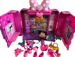 Disney Minnie Sweet Reveal Glam And Glow Bowtique Playset Used. Price: $38.50.