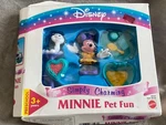Vtg Disney Simply Charming Minnie Mouse Pet Fun Mini 3" Playset By Mattel New. Price: $9.95.