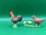 Newray Country Life Playset Replacement Farm Animals- Chicken/hen Chicks Rooster Used. Price: $13.04.