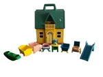 Vtg Illco Jim Henson Sesame Street Baby Muppet House Nursery Play Set Rare Used. Price: $35.00.