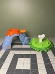 Little People Spin & Dinosaur Playground Toddler Playset, 2 Pieces Used. Price: $13.50.