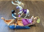 2010 Disney Rapunzel Boat With Flynn Rider Retired 9'' Mattel, Rare Used. Price: $25.00.