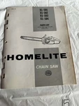 Homelite Chainsaws XL-101; 102; 103; 104 Parts List No. 24106-A Sales Manual Acceptable. Price: $23.62.