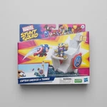 Marvel Stunt Squad Tower Smash Playset: Captain America Vs Thanos By Hasbro New. Price: $18.49.