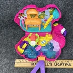 Mattel 2021 Polly Pocket Flamingo Party Travel Playset Tropical HGC40 Large Used. Price: $14.00.