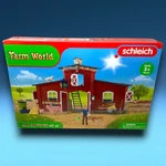 New Schleich World Red Barn Animals Tools Farmer 92 Pc Play Set 42606 Nib. Price: $89.99.