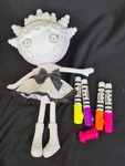 Lalaloopsy Color Me Doll Squiggles & Shapes Mga 12" With Markers Htf Used. Price: $125.00.