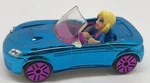 2007 Polly Pocket Shiny Blue/purple Mini Car L4357 #28 W/figure Used. Price: $15.00.
